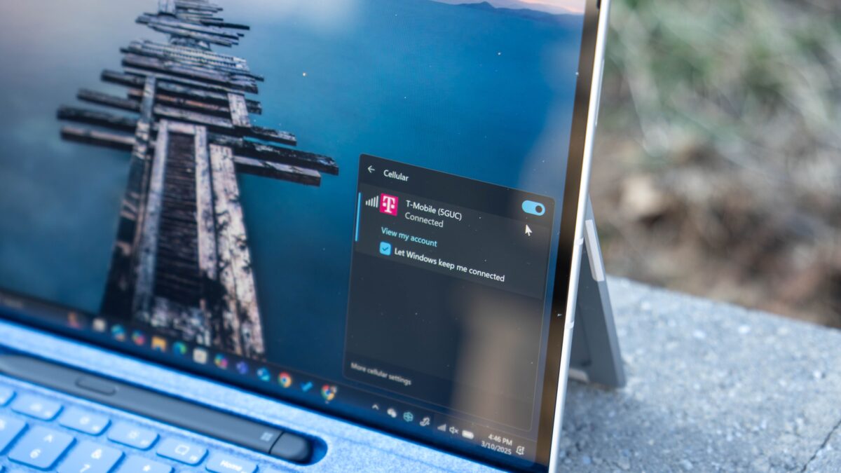 Surface Pro 11 Snapdragon X Elite 5G model with OLED display